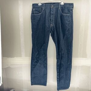 Levi's 501 Super Dark Wash Men's 38x30 Classic Straight Button Fly EUC